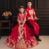 Традиционный свадебный наряд Сюхэ, свадебное платье, вечернее платье, коллекция 2021, большой размер, дракон и феникс