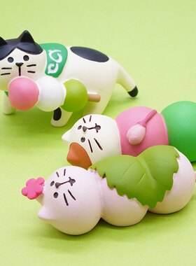 日式猫咪小春茶屋樱花INS潮玩