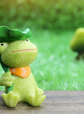 zakka仰望天空微景观小动物摆件