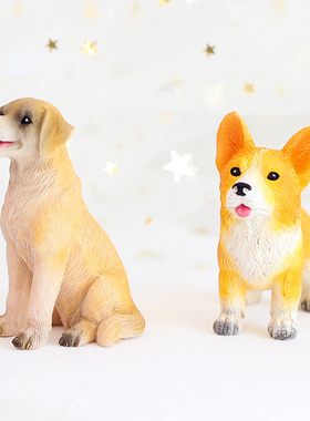 zakka迷你小狗拍摄电视柜摆件