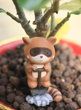 可爱风卡通树脂微景观盆栽摆件