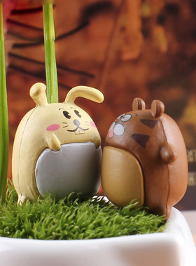 diy多肉微景观组合素材玩具摆件