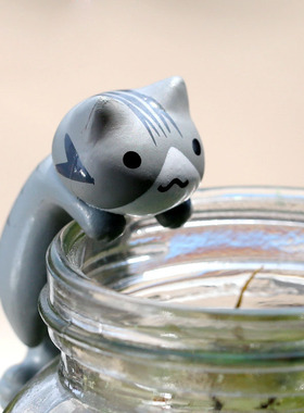 招财猫苔藓微景观diy装饰摆件