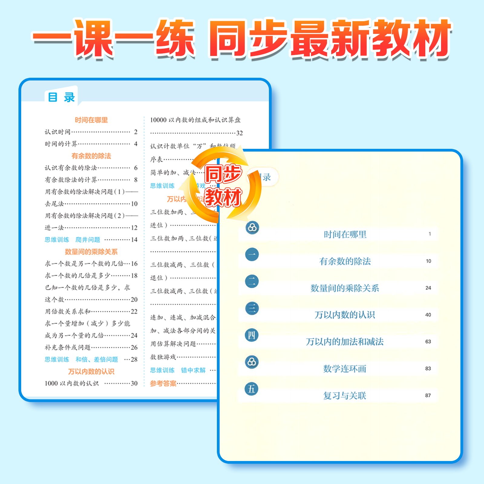 小学三年级数学应用题强化训练上册人教版全套小学生3年级计算题专项同步练习口算题卡天天练下册数学举一反三思维训练技巧书2024