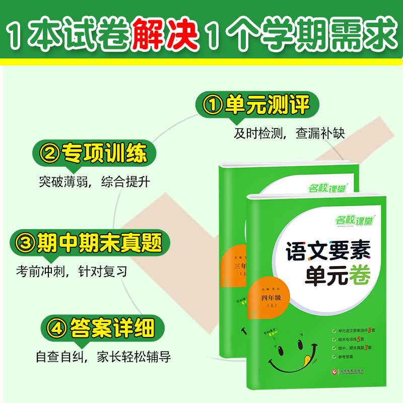 2024新语文要素单元卷一年级二年级三四五六年级同步练习册下册人教版期中期末必刷题单元教材试卷测试卷全套期中期末真题名校课堂