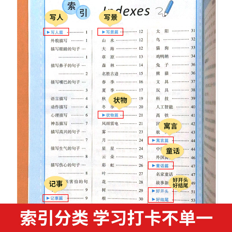 小學語文優美句子積累大全修辭手法專項訓練打卡計劃手冊小學生一年級二年級三四五六年級上冊必背古詩文好詞好句好段練習題默寫本_春秋文化圖書專營店_書籍_雜志_報紙