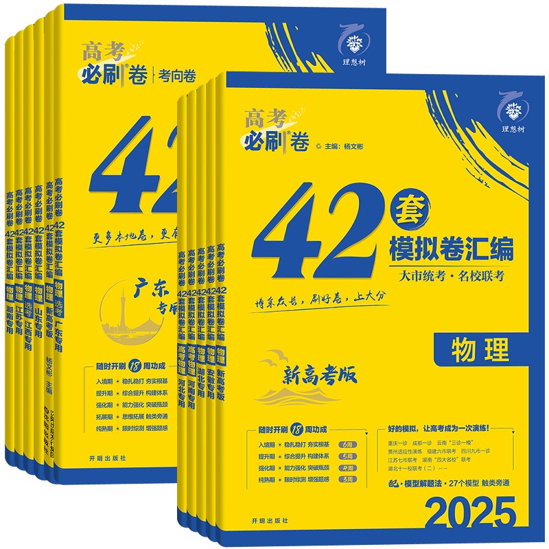 【新高考+各省专版】2025新版高考必刷卷42套物理全国必刷卷高考强区名校模拟试题汇编高中高三高考一轮总复习高考必刷题复习资料 - 图3