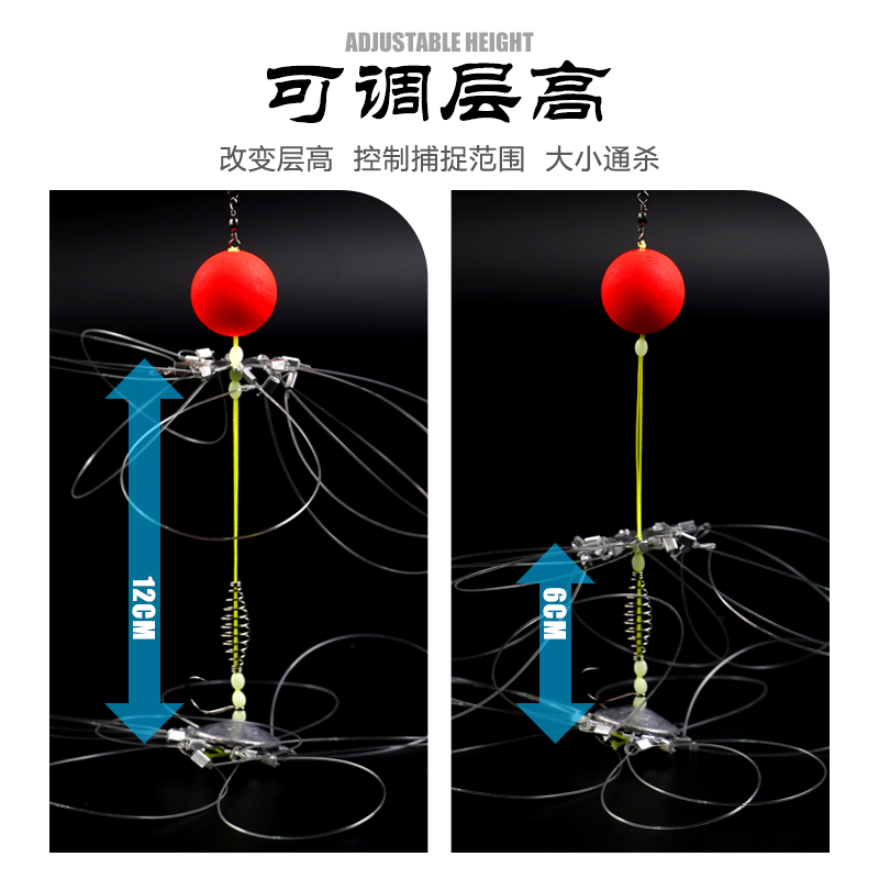 钓螃蟹神器自动捕蟹套螃蟹圈抓大闸蟹河蟹毛蟹螃蟹笼钓青蟹专用钩-图3