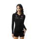 FDR Official Store Hot Girl Slim Badge Sweater Women's Spring Retro Sports Hooded Sweater Cardigan Top