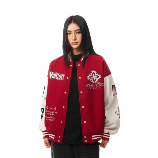 FDR official store diamond embroidered baseball jacket