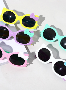 儿童太阳镜防紫外线墨镜可爱卡通时尚小仙女遮阳镜宝宝拍照眼镜潮
