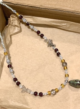 中古项链轻奢小众设计高级感串珠锁骨链2025新款秋冬颈链