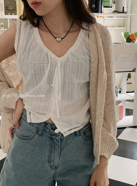 韩国东大门银色爱心项链长短可调