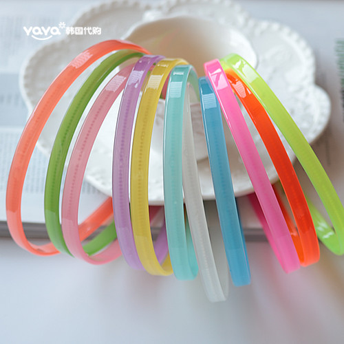 韩国GRAIN DE BEAUTE简约基础宽边发箍带齿防滑宽发卡头饰发饰 - 图1