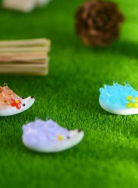 手作琉璃玻璃工艺品摆件动物刺猬DIY玩具装饰微景观盆景装饰摆设