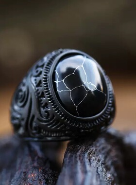 复古霸气戒指男潮流小众朋克风暗黑系独特高级感指环配饰个性嘻哈