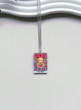 十二星座不锈钢项链男女小众射手处女狮子巨蟹水瓶座小众吊坠礼物