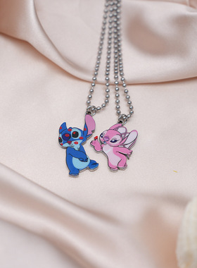 海绵宝宝周边情侣项链史迪仔安琪圣诞惊魂夜僵尸新娘闺蜜吊坠礼物