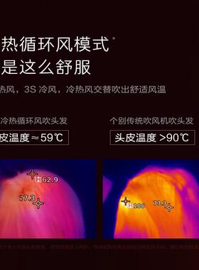 素士家用电吹风机大功率不伤发速干智能恒温吹风筒生日礼物送女友