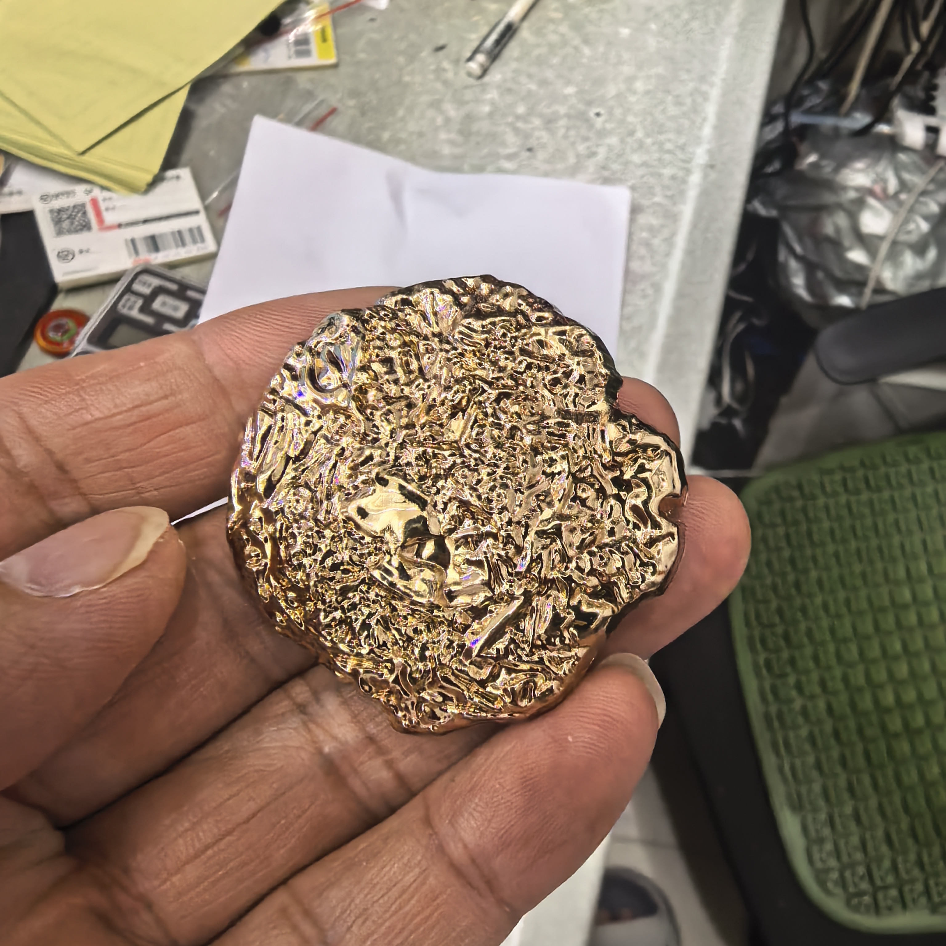 金属高端钮扣休闲外套大衣风衣纽扣上衣不规则异性大扣子毛衣扣子 - 图0