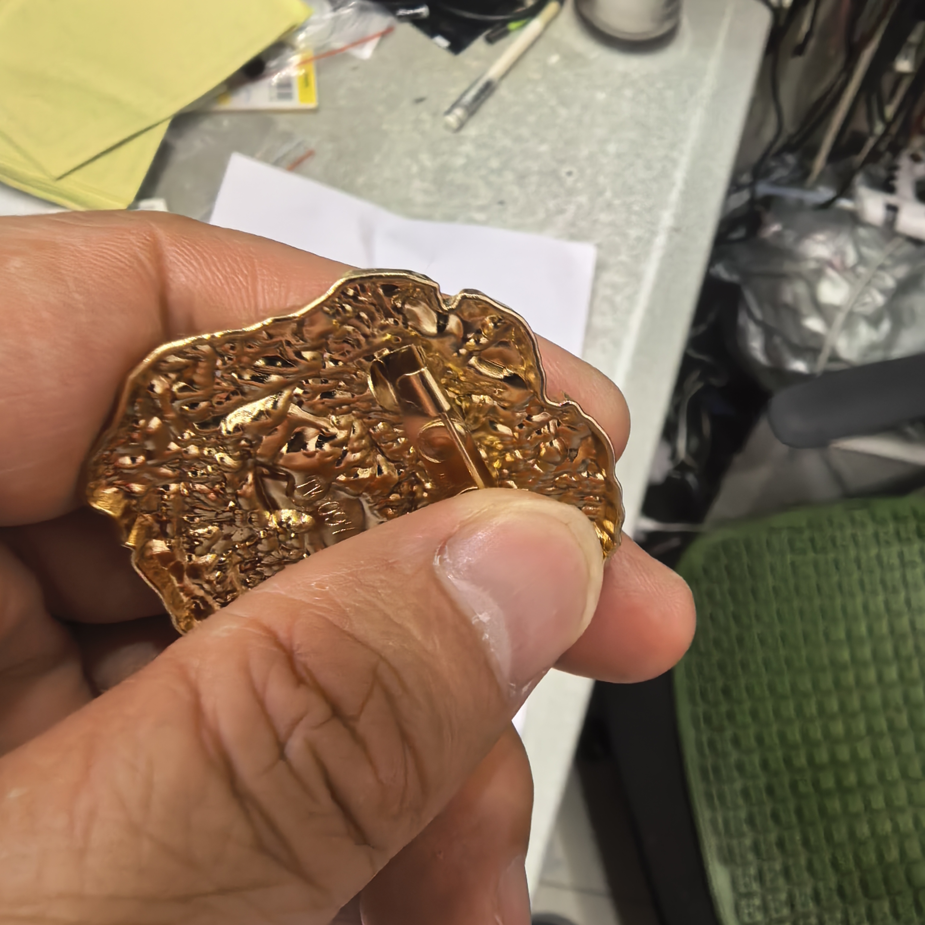 金属高端钮扣休闲外套大衣风衣纽扣上衣不规则异性大扣子毛衣扣子 - 图2