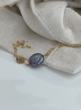 美国14K注金小众高级巴洛克手链