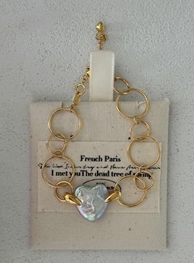 高级小众设计爱心手链珍珠百搭