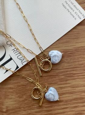 14K注金高级感小众轻奢爱心项链