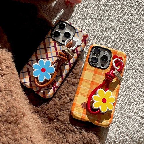 【毛线派对】OuliOuli磁吸手机壳韩国菲林小众风高级感ins风韩式美拉德风情侣复古风iphone17橙色情侣壳圣诞 - 图0