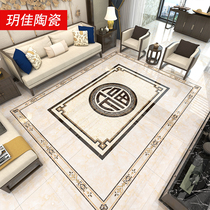 New Chinese Fu Character Aisle Parquet Tile Living Room Dining Room Dining floor Brick Imitation Water Knife Ground Floor Throwing Crystal Brick Abrasion Resistant