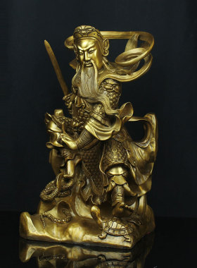 1.68米生漆脱胎寺院供奉铸铜树脂