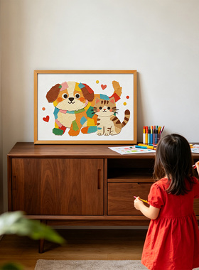 可储存儿童绘画作品画框摆台奖状荣誉证书装裱纪念收纳实木相框
