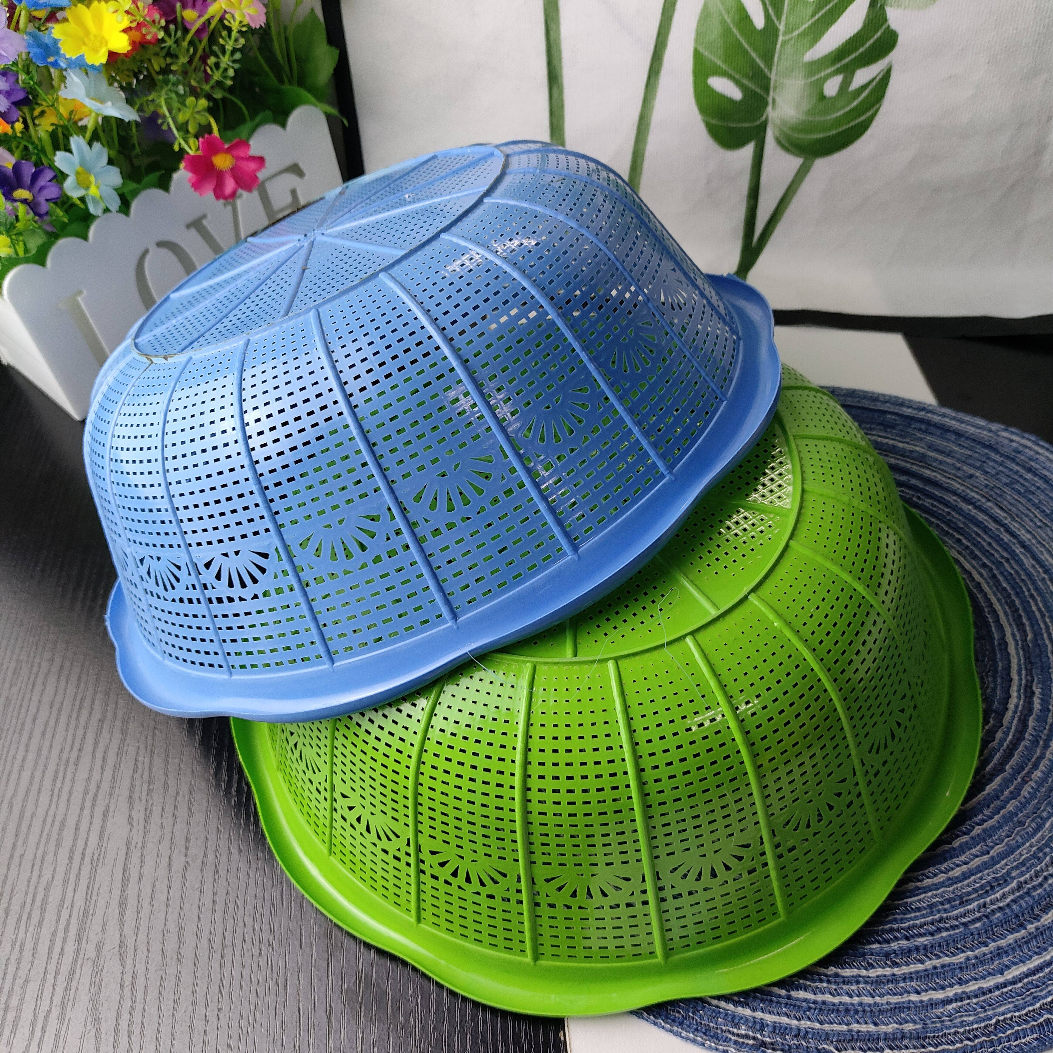 大号家用圆形菜篮子超细淘米专用纯色果篮加厚耐用两元店塑料篮子,淘宝优惠券,粉丝福利购,淘宝优惠卷