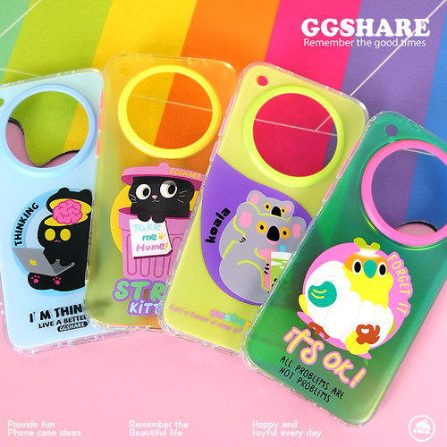 寄居蟹原创设计适用oppofindx8手机壳合集带磁吸支架新款oppo手机套超好看卡通x8ultra保护套不装款磨砂小众 - 图2