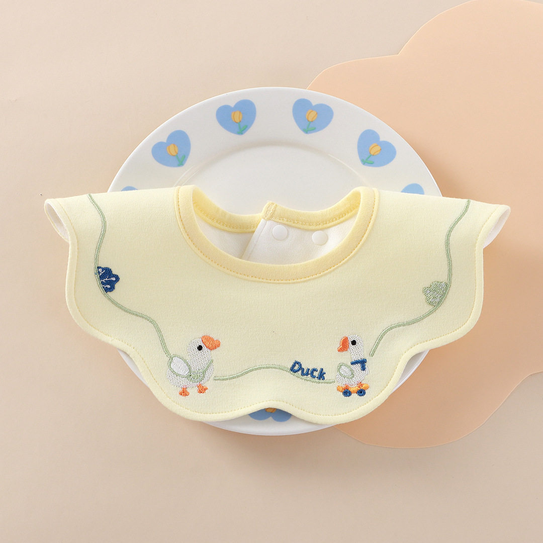 婴儿围脖口水巾防水360度可旋转0可爱刺绣围嘴1纯棉大号2岁男宝宝,淘宝优惠券,粉丝福利购,淘宝优惠卷