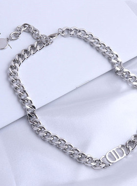 欧美ins潮男女网红粗链毛衣链