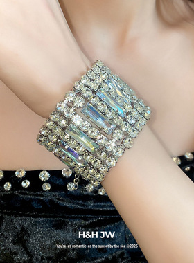 韩国东大门镶钻时尚手链复古简约精致优雅气质手环轻奢高级感手饰