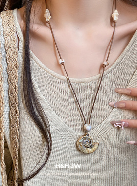 韩国东大门小众度假风海星贝壳项链女2026新款高级锁骨链海边配饰