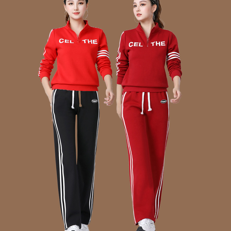 2023广场舞服装新款杨丽萍运动套装秋冬加厚曳步舞健身跳舞蹈衣服,淘宝优惠券,粉丝福利购,淘宝优惠卷