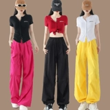 Спортивный модный танцующий спортивный костюм для спортзала, короткий рукав