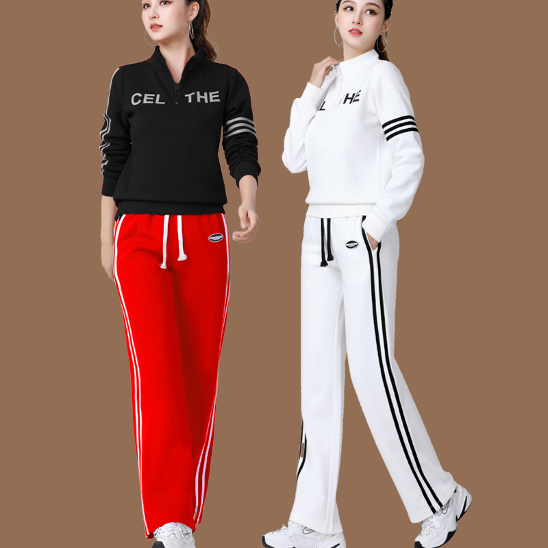 2023广场舞服装新款杨丽萍运动套装秋冬加厚曳步舞健身跳舞蹈衣服,淘宝优惠券,粉丝福利购,淘宝优惠卷