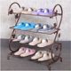 European iron shoe rack multi-layer flower rack simple living room storage shoe cabinet iron rack economical storage rack multi-working