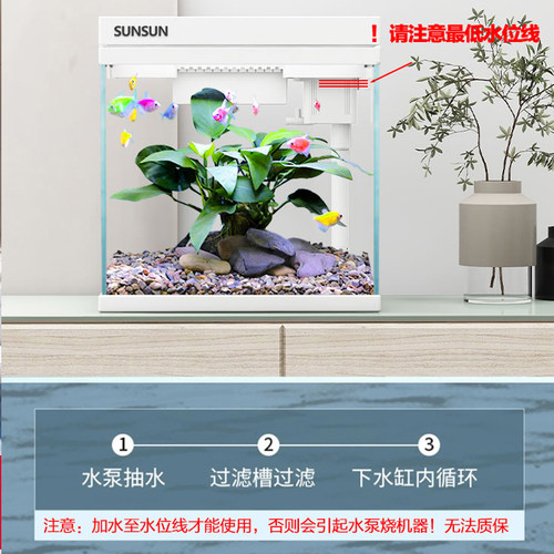 森森HEJ鱼缸潜水泵三合一过滤泵原装机头APJ-230G/500G替换配件泵 - 图3