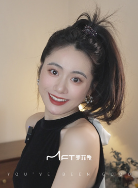 兰壹壹烟霞发绳水晶高弹力发圈百搭发饰手链头绳两用