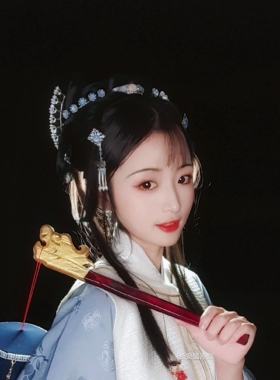 蓝色发饰套装星空蓝包邮