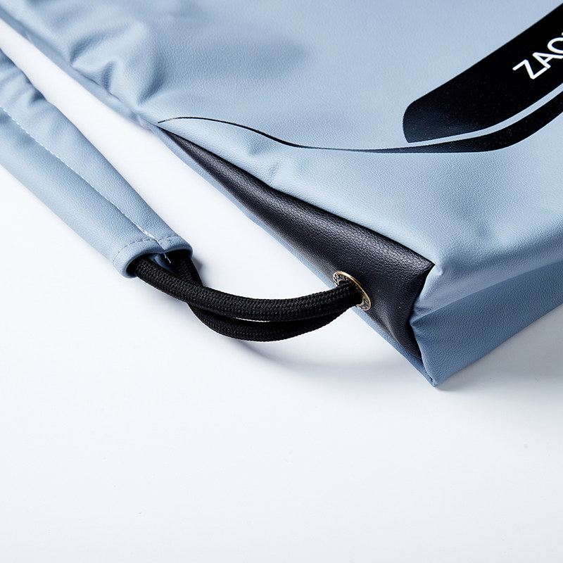 皮革抽绳背包定制logo印字电脑轻便双肩背包百搭防水大容量束口袋,淘宝优惠券,粉丝福利购,淘宝优惠卷