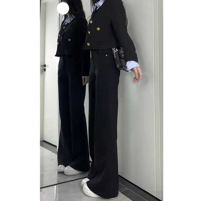 大码胖mm黑色高腰微喇牛仔裤女秋冬季小个子显瘦垂感百搭喇叭裤子,淘宝优惠券,粉丝福利购,淘宝优惠卷