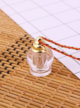 尼泊尔结缘透明空心装藏防水吊坠