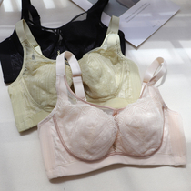 Large breasted with small whole cups bra with soft steel rings to woo thin undergarments women big yards for summer collection of breast milk