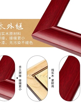 入户玄关竖版九条过道招财装饰画